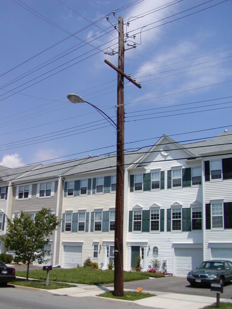 electric distribution conversion design pole